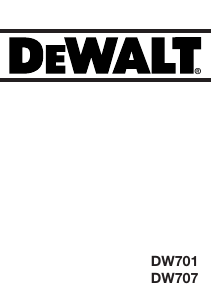 Manual de uso DeWalt DW707 Sierra circular