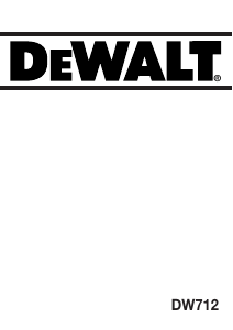Käyttöohje DeWalt DW712 Pyörösaha