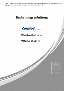 Bedienungsanleitung Comfee WM 6014 A+++ Waschmaschine