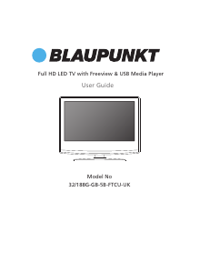 Manual Blaupunkt 32/188G-GB-5B-FTCU-UK LED Television