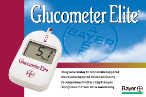 Brugsanvisning Bayer Elite Blodsukkermåler