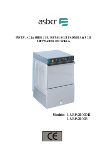 Instrukcja Asber LABP-2100B Zmywarka do szkła