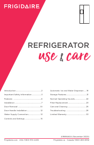 Manual Frigidaire GRSS2352AF Fridge-Freezer