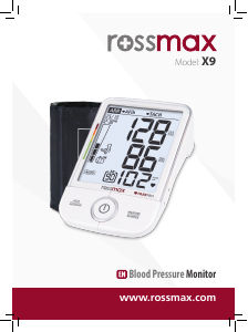 Manual Rossmax X9 Blood Pressure Monitor