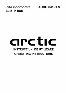 Manual Arctic ARBG 64121 S Hob