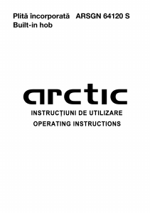 Manual Arctic ARSGN 64120 S Hob