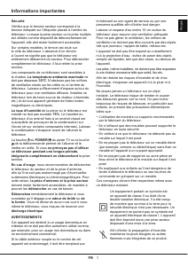 Mode d’emploi Thomson 43UG6300 Téléviseur LCD