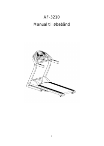 Brugsanvisning Alaska AF-3210 Løbebånd