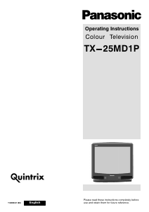 Bedienungsanleitung Panasonic TX-25MD1 Fernseher