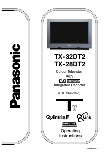 Bedienungsanleitung Panasonic TX-28DT2 Fernseher