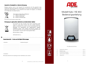 Bedienungsanleitung ADE KE 860 Kylie Küchenwaage
