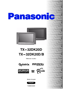 Mode d’emploi Panasonic TX-32DK20D Téléviseur