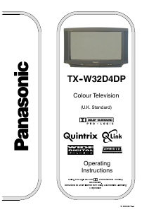 Bedienungsanleitung Panasonic TX-W32D4DP Fernseher