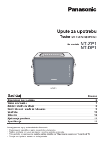 Priručnik Panasonic NT-ZP1HXE Toster