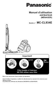 Handleiding Panasonic MC-CL934 Stofzuiger