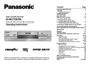 Handleiding Panasonic NV-HV61 Videorecorder