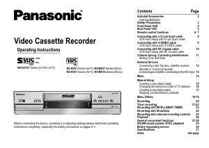 Handleiding Panasonic NV-MV16 Videorecorder
