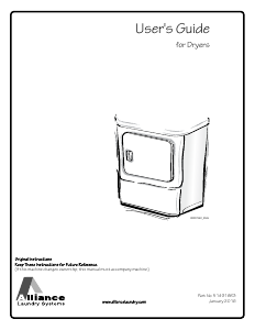 Manual Speed Queen ADEE9BSS173TN01 Dryer