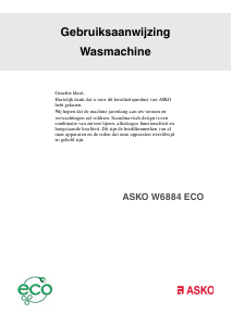 Handleiding Asko W6884 ECO Wasmachine