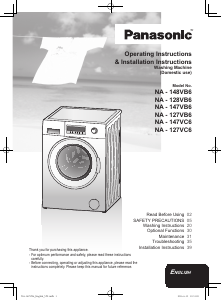 Manual Panasonic NA-127VB6 Washing Machine