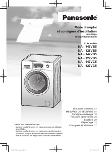 Mode d’emploi Panasonic NA-127VC5 Lave-linge