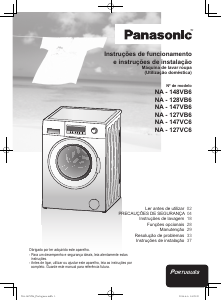 Manual Panasonic NA-127VC6WES Máquina de lavar roupa