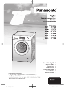 Käyttöohje Panasonic NA-127VC6WNR Pesukone
