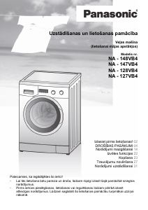 Rokasgrāmata Panasonic NA-128VB4 Veļas mašīna