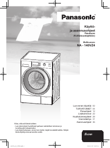 Käyttöohje Panasonic NA-140VZ4 Pesukone