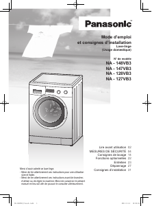 Mode d’emploi Panasonic NA-148VB3 Lave-linge