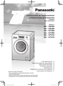 Manual de uso Panasonic NA-148VB6WES Lavadora