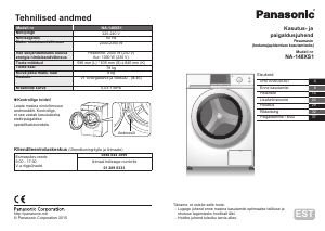 Kasutusjuhend Panasonic NA-148XS1 Pesumasin