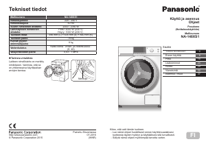 Käyttöohje Panasonic NA-148XS1 Pesukone