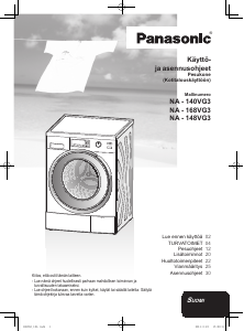 Käyttöohje Panasonic NA-168VG3 Pesukone