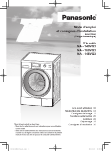 Mode d’emploi Panasonic NA-168VG3 Lave-linge