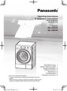 Manual Panasonic NA-168VX4 Washing Machine