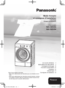 Mode d’emploi Panasonic NA-168VX4 Lave-linge