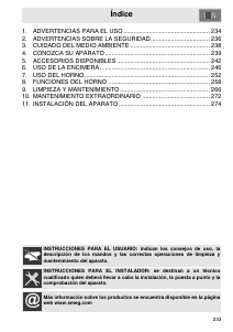 Manual de uso Smeg A1PYID-7 Cocina