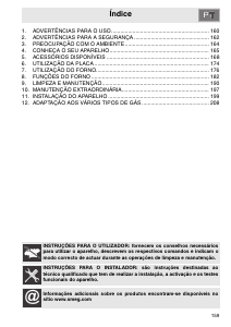 Manual Smeg A5-8 Fogão