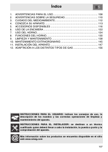 Manual de uso Smeg A5-8 Cocina