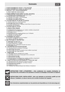 Mode d’emploi Smeg B7GVXI9 Cuisinière