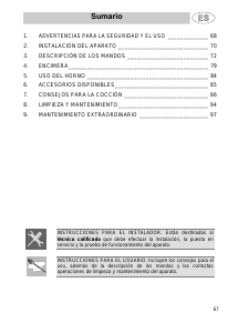 Manual de uso Smeg CS19ID-5 Cocina