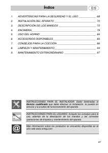 Manual de uso Smeg CS19ID-6 Cocina