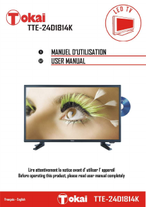 Manual Tokaï TTE-24K2014K LED Television