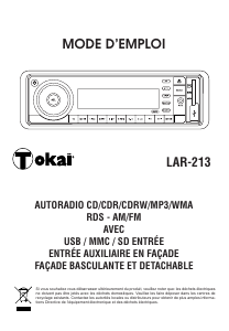 Mode d’emploi Tokaï LAR-213 Autoradio