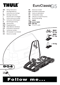 Manual de uso Thule EuroClassic G5 904 Porta bicicleta