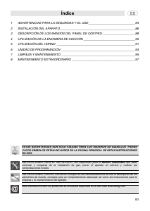 Manual de uso Smeg SCD91CMX5 Cocina