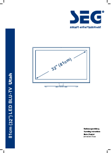 Handleiding SEG Utah LCD televisie