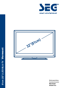 Handleiding SEG Vermont LCD televisie