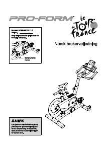 Bruksanvisning Pro-Form PFEVEX79911.0 Tour de France Treningssykkel
